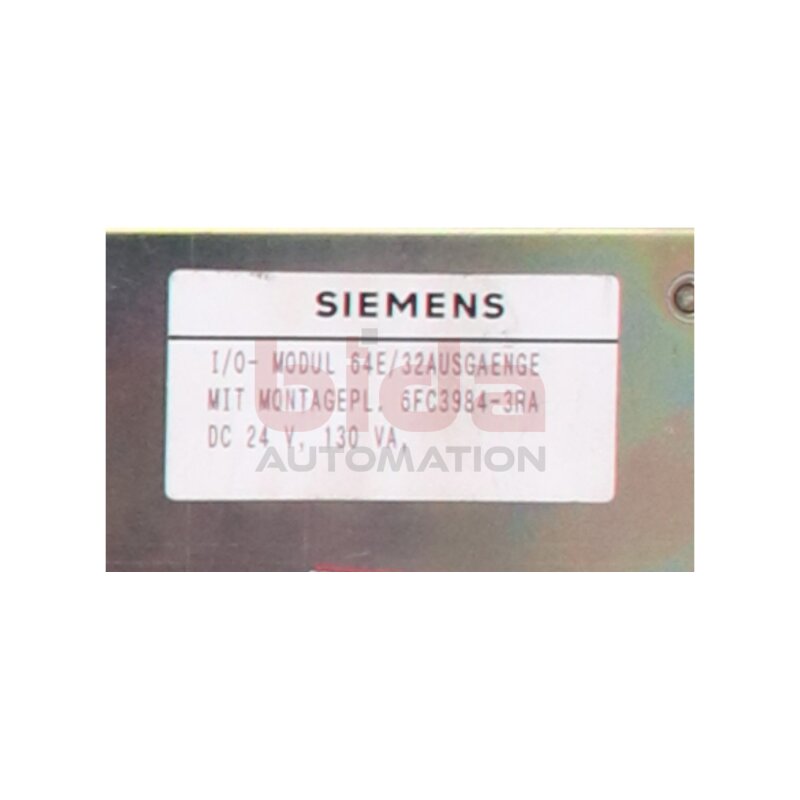 Siemens 6FC3984-3RA / 6FC3 984-3RA SINUMERIK  EIN-/AUSGABEMODUL / INPUT/OUTPUT MODULE  24 V DC