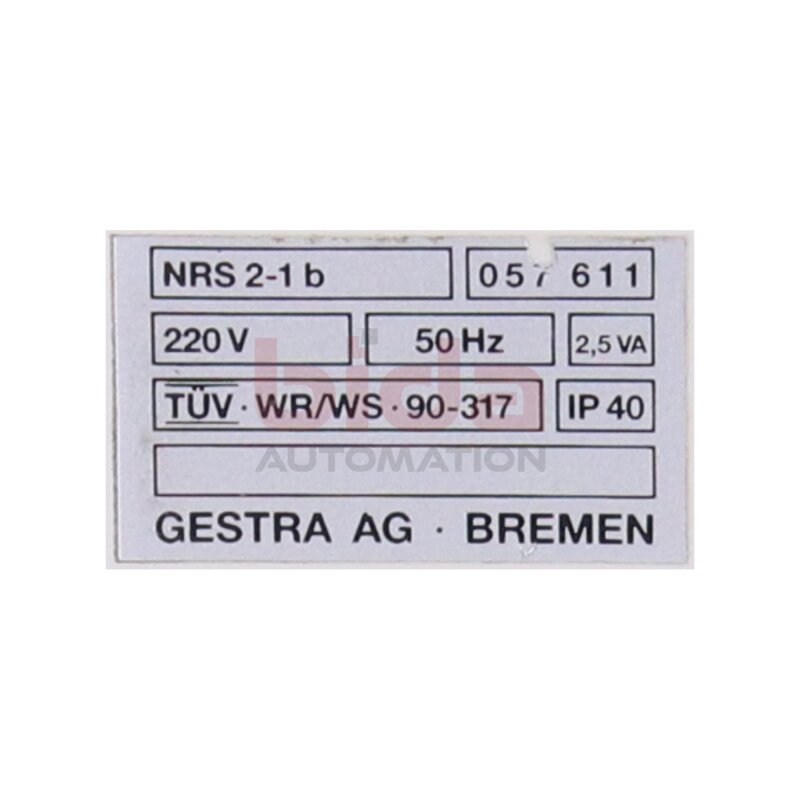 GESTRA AG NRS2-1 / NRS 2-1 (057611) Niveauschalter Level switch