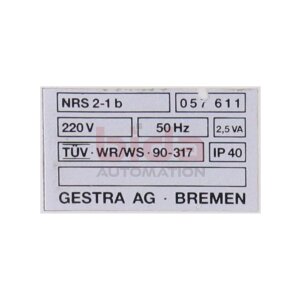 GESTRA AG NRS2-1 / NRS 2-1 (057611) Niveauschalter Level...