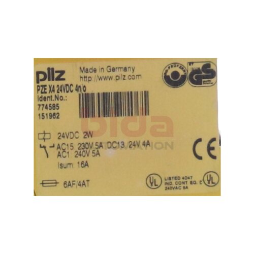Pilz PZEX4 / PZE X4 (774585) Sicherheitsrelais Safety relay