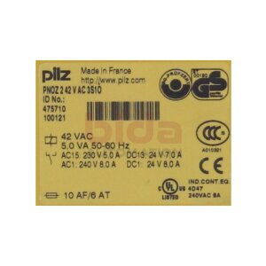 pilz PNOZ 2 42 V  AC 3S10 (475710)...