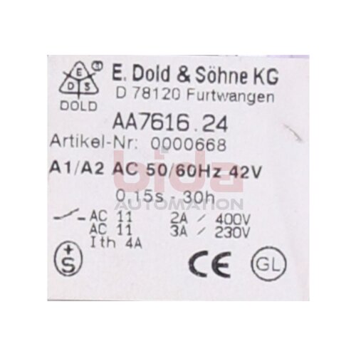E.Dold &amp; S&ouml;hne KG AA7616.24 Zeitrelais Time relay