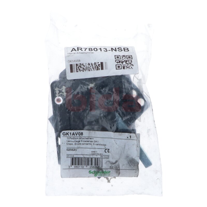 Schneider GK1AV08 Vorh&auml;ngeschloss / Padlock TeSys DF, 3P oder 4P, 50A, f&uuml;r GK1 /
