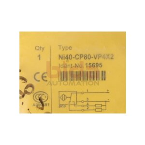 TURCK Ni40-CP80-VP4X2 (15695) Inductive Sensor
