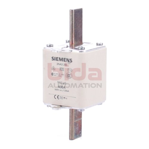 Siemens 3NA3 260 NH-Sicherungseinsatz, NH fuse-link / 500V AC / 400V DC
