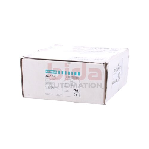 Siemens 3NA3 260 NH-Sicherungseinsatz, NH fuse-link / 500V AC / 400V DC