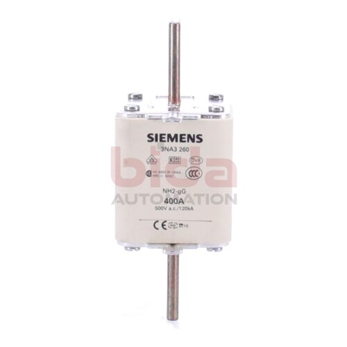 Siemens 3NA3 260 NH-Sicherungseinsatz, NH fuse-link / 500V AC / 400V DC