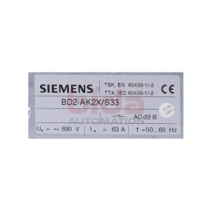 Siemens BD2-AK2X/S33 Abgangskasten für...