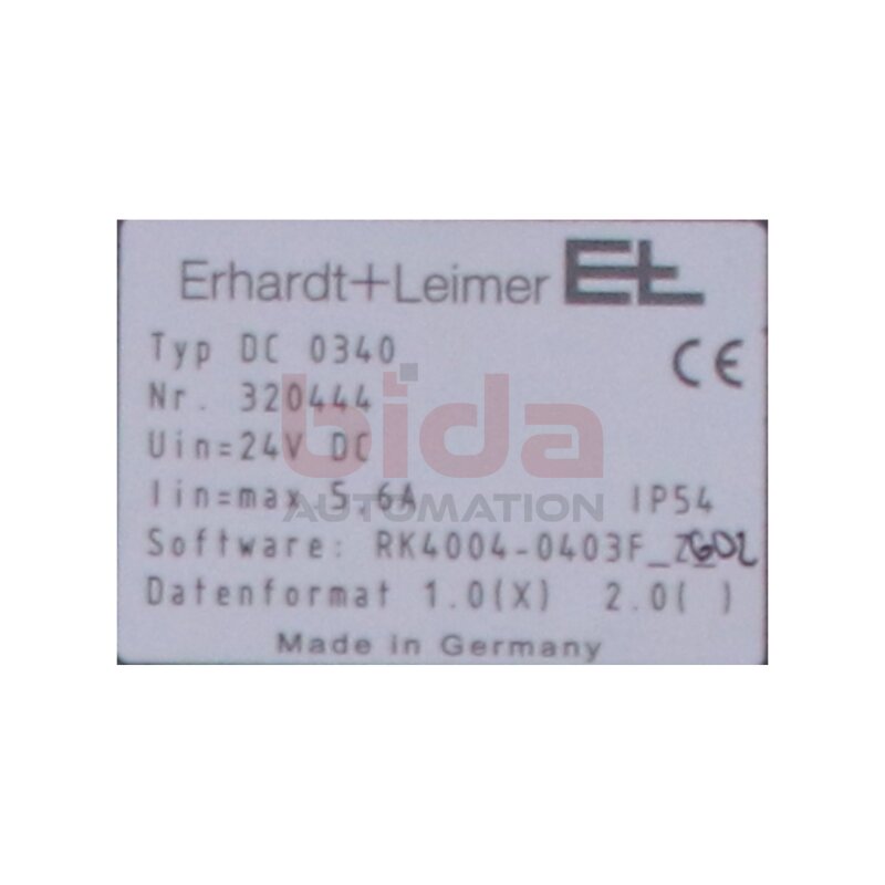 Erhardt+Leimer DC 0340 (320444) Positionsregler Digital Position Controller