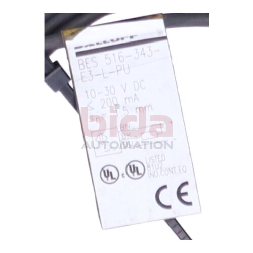 Balluff BES 516-343-E3-L-PU N&auml;hrungsschalter Proximity Switch 10-30 V DC