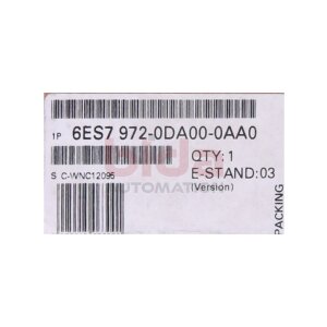 Siemens 6ES7972-0DA00-0AA0 / 6ES7 972-0DA00-0AA0 SIMATIC...
