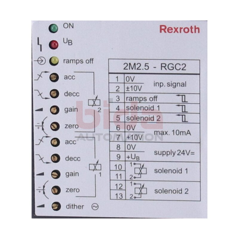 Rexroth VT-MSPA 2-525-10/V0 (2M2.5-RGC2) Ventilverst&auml;rker Valve amplifier