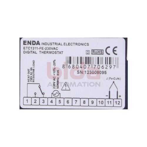 ENDA ETC1311-FE-230VAC Digitaler Thermostat Digital Thermostat