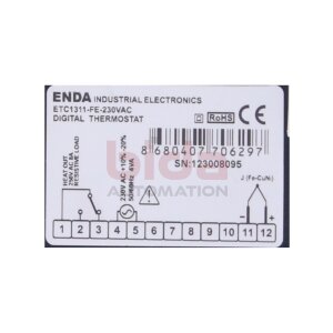 ENDA ETC1311-FE-230VAC Digitaler Thermostat Digital...