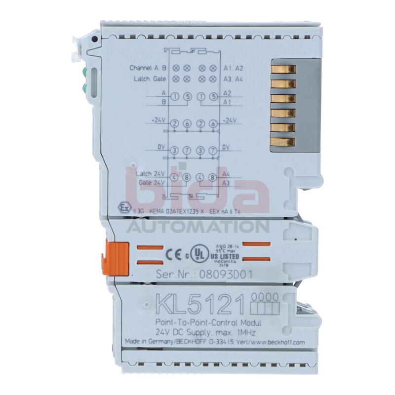 BECKHOFF KL5121 Busklemme, 1-Kanal-Encoder-Interface, inkremental Bus Terminal, 1-channel encoder interface, incremental