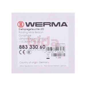 WERMA 883 330 60 / 88333060 Drehspiegelleuchte LED...