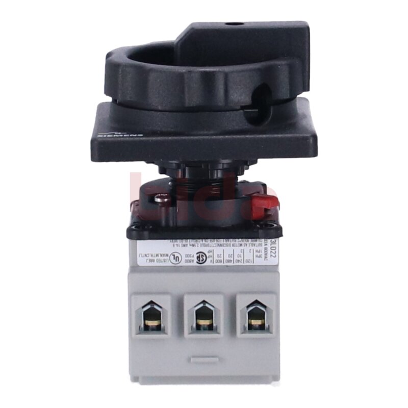 Siemens 3LD2254-0TK51 / 3LD2 254-0TK51 SENTRON, Lasttrennschalter 3LD, Hauptschalter / Switch-disconnector 3LD, main switch, 3-pole, Iu: 32 A