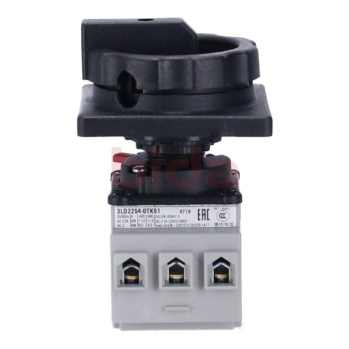 Siemens 3LD2254-0TK51 / 3LD2 254-0TK51 SENTRON, Lasttrennschalter 3LD, Hauptschalter / Switch-disconnector 3LD, main switch, 3-pole, Iu: 32 A