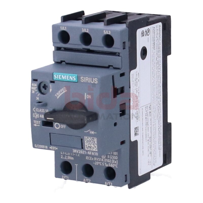 Siemens 3RV2021-4FA10 / 3RV2 021-4FA10 Leistungsschalter Circuit breaker