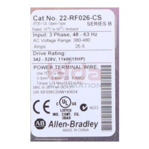 Allen Bradley 22-RF026-CS Eingangsfilter Input filters...
