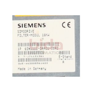 Siemens 6SN1111-OAAO1-OBA2 Filtermodul Filter Module  16KW