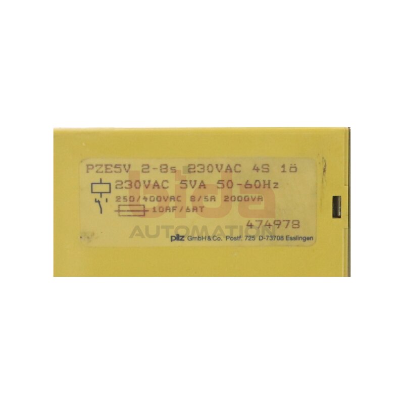 pilz PZE5V / PZE 5V (474978) Sicherheitsrelais Safety relay