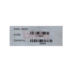 KUKA - RDW 2(119966) Resolver-Digital-Wandler Resolver...