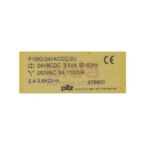 pilz P1MO/24VACDC/2U (479860)Sicherheitsrelais / Safety relay