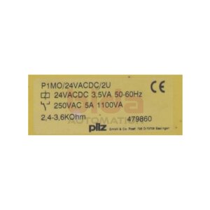 pilz P1MO/24VACDC/2U (479860)Sicherheitsrelais / Safety...