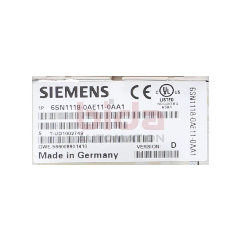 Siemens 6SN1118-0AE11-0AA1 Regelungseinschub Control Module