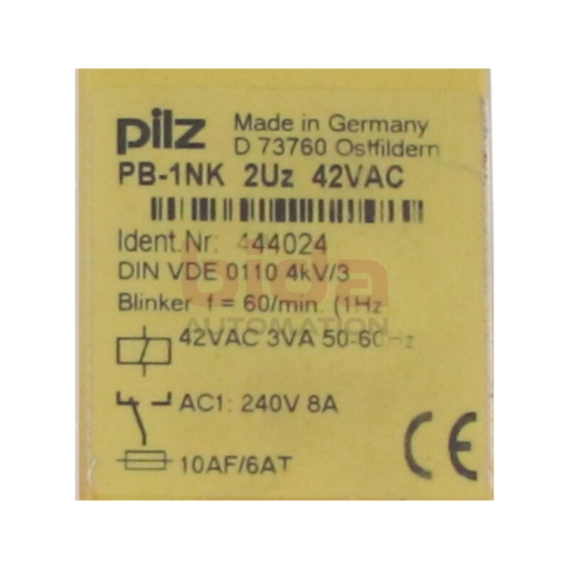 pilz 1NK 2Uz 42VAC (444024) Sicherheitsrelais / Safety relay
