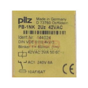 pilz 1NK 2Uz 42VAC (444024) Sicherheitsrelais / Safety relay
