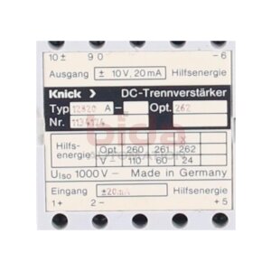 Knick 12820 (1134174) DC Trennverstärker DC...