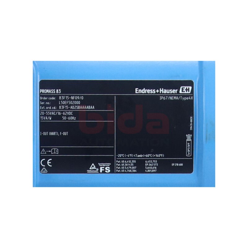 Endress+Hauser 83F15-NF09/0