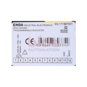 Enda EI141-230VAC Programmierbare Anzeige Programmable...