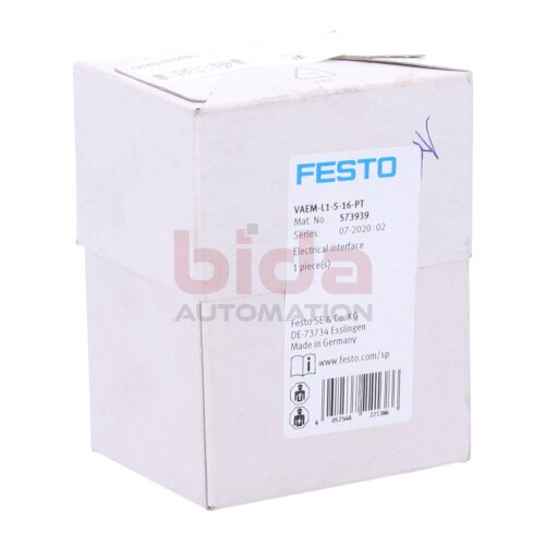 Festo VAEM-L1-S-16-PT (573939) Elektrik-Anschaltung Electrical interface