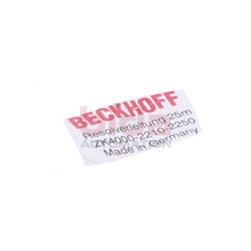 BECKHOFF ZK4000-2210-2250 Resolverleitung 25m Resolver line