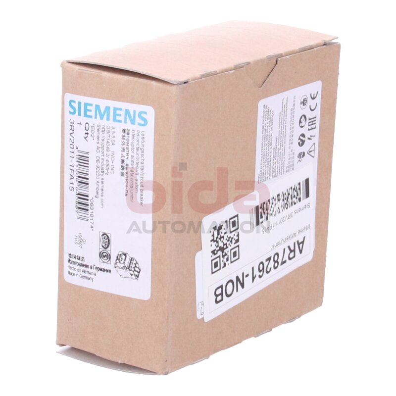 Siemens 3RV2011-1FA15 Leistungsschalter Circuit breaker