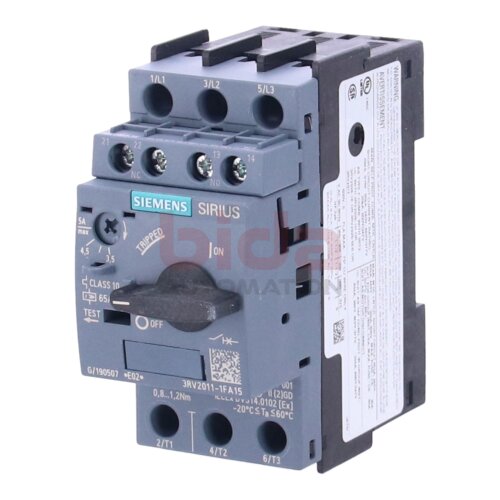 Siemens 3RV2011-1FA15 Leistungsschalter Circuit breaker