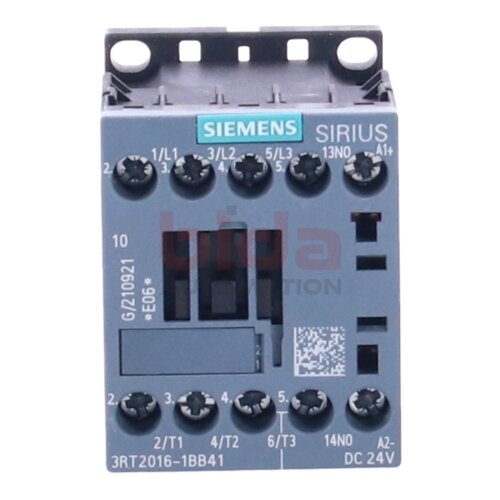 Siemens 3RT2016-1BB41 / 3RT2 016-1BB41 Leistungssch&uuml;tz / power contactor 24 V