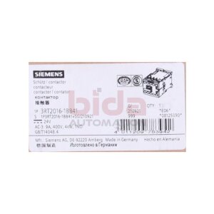 Siemens 3RT2016-1BB41 / 3RT2 016-1BB41...