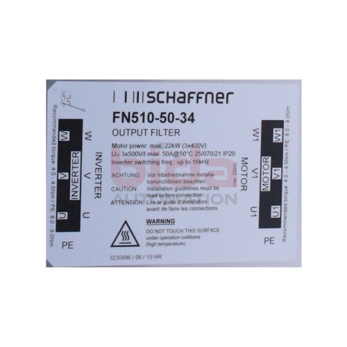 SCHAFFNER FN510-50-34 Netzfilter / mains filter 3x 500V
