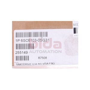 Siemens 6SC6103-0SG31 SIMODRIVE 610 AC-VSA FBG...