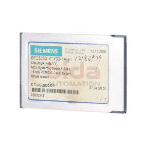 Siemens 6FC5250-7CY30-4AH0 / 6FC5 250-7CY30-4AH0...