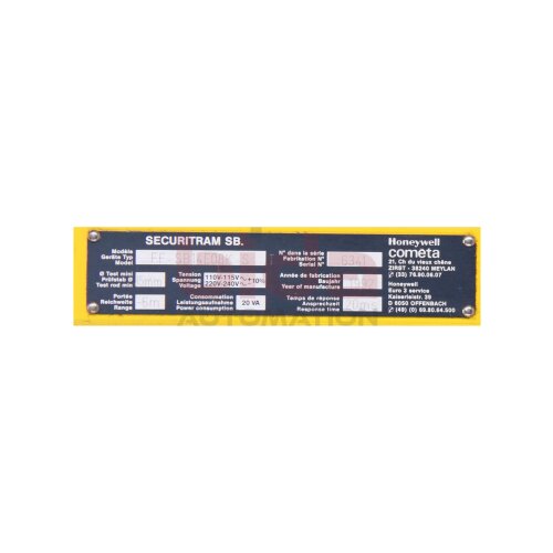 HONEYWELL FF-SB14E08K-S SAFETY LIGHT CURTAINS /  SICHERHEITSLICHTVORH&Auml;NGE