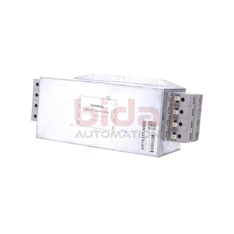 Siemens 6SE7031-8ES87-0FA0 / 6SE7 031-8ES87-0FA0 SIMOVERT MASTERDRIVES FUNKENTSTOERFILTER A1 SIMOVERT MASTERDRIVES NOISE FILTER
