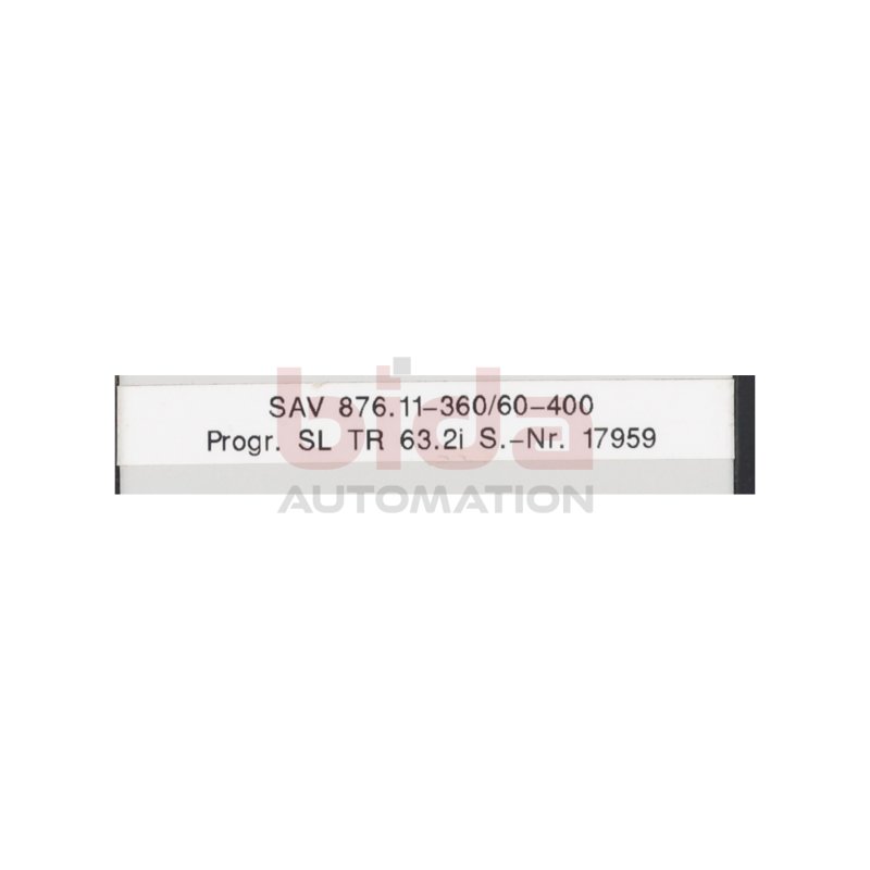 SAV 876.11-360/60-400 Elektronische Umpol-Steuerger&auml;te Polarity - Reversing Control Unit