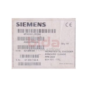Siemens 6FX2001-2EC50 Inkrementalgeber mit RS 422 (TTL)...