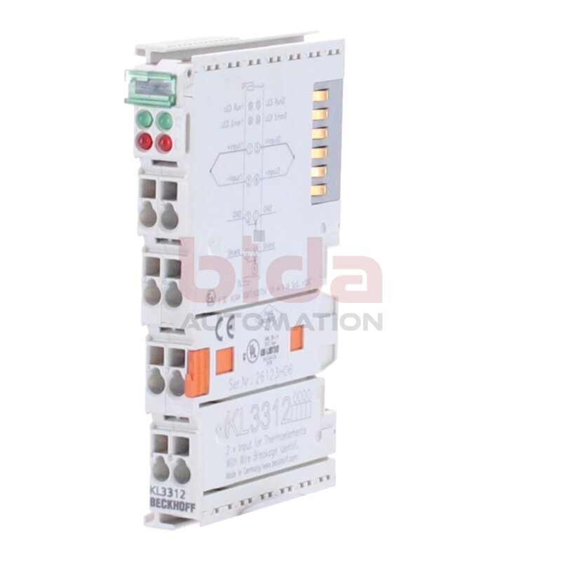 Beckhoff  KL3312  Busklemme, 2-Kanal-Analog-Eingang / Bus terminal, 2-channel analogue input 16 Bit