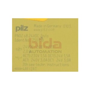 PILZ PNOZ s8 24VDC 2n/o (750108)  PNOZsigma...